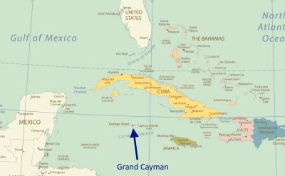 Grand Cayman map